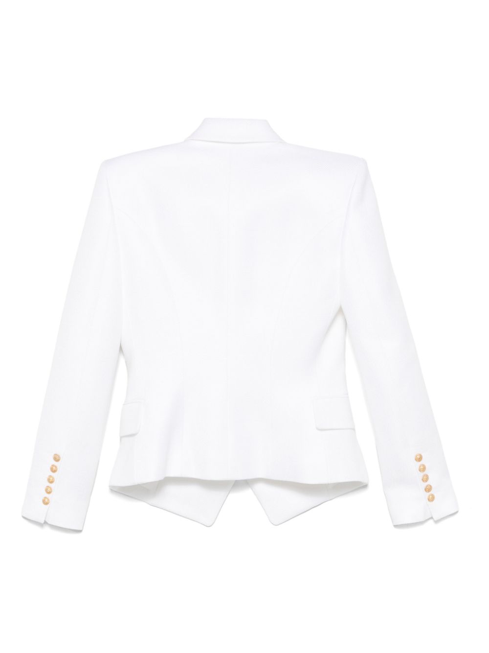 Balmain Blazer met dubbele rij knopen - Wit