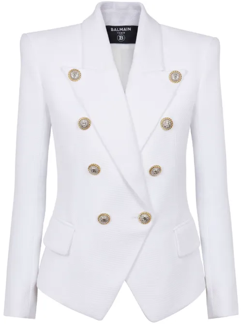 Blazer à boutonnière croisée - Balmain - Modalova