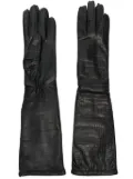 Manokhi croc-effect long gloves - Black