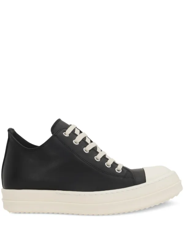 Rick Owens レザースニーカー | ブラック | FARFETCH JP