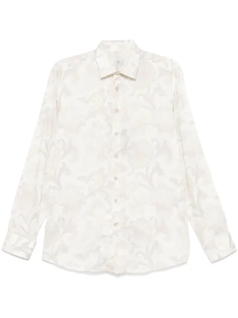 ETRO camisa con estampado de cachemira