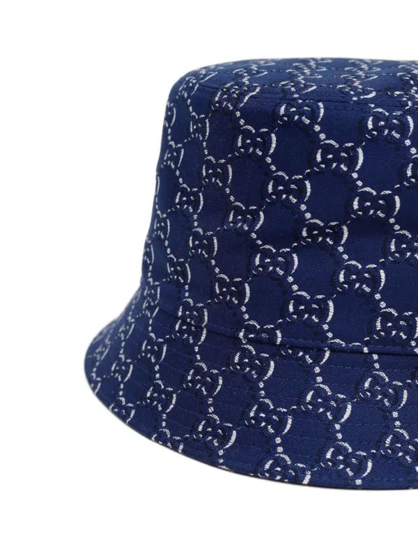 Gucci GG Bucket Hat | Blue | FARFETCH JO