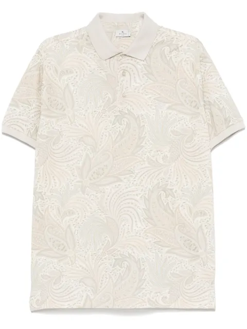 ETRO paisley-print polo shirt