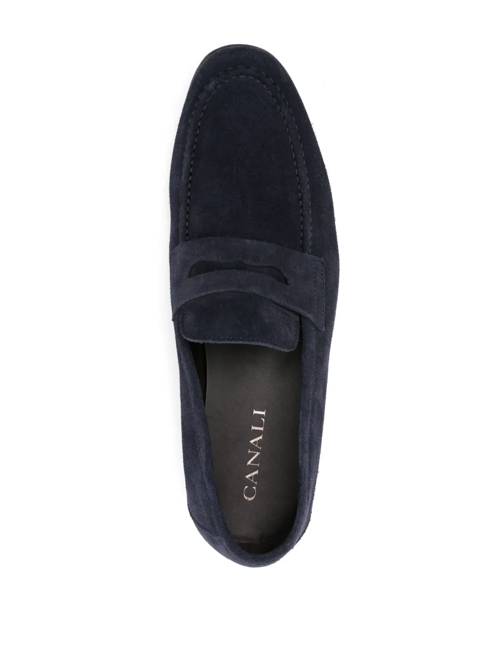 Canali Suède loafers Blauw