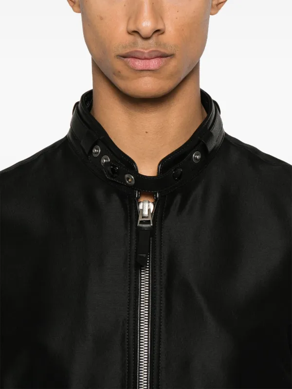 テーラードジャケット TOM FORD JACKET (KZY001YMW039F24 LB998) TOM FORD Bomber Jacket | Black | FARFETCH