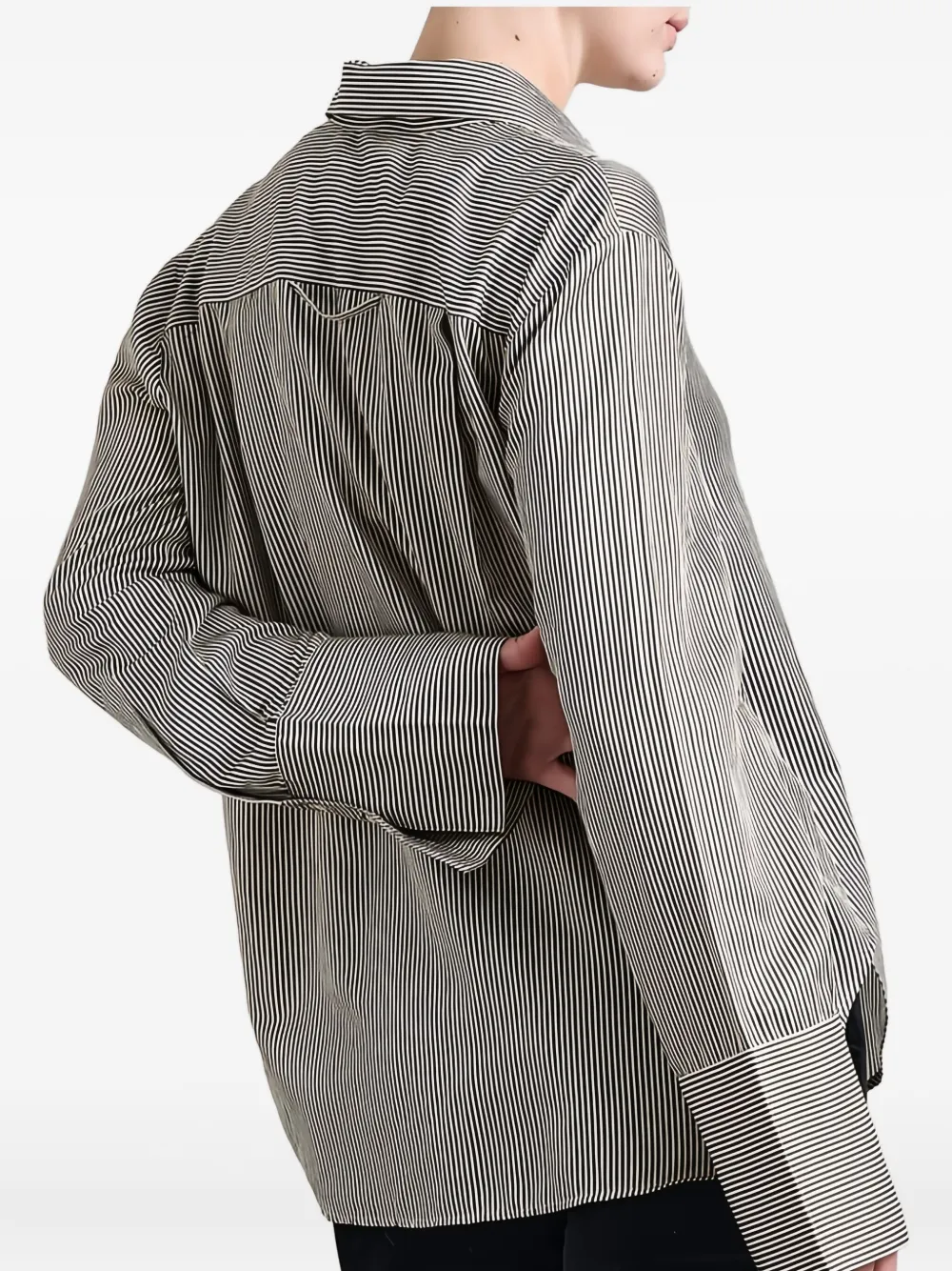 Citizens of Humanity Camilia striped shirt Zwart