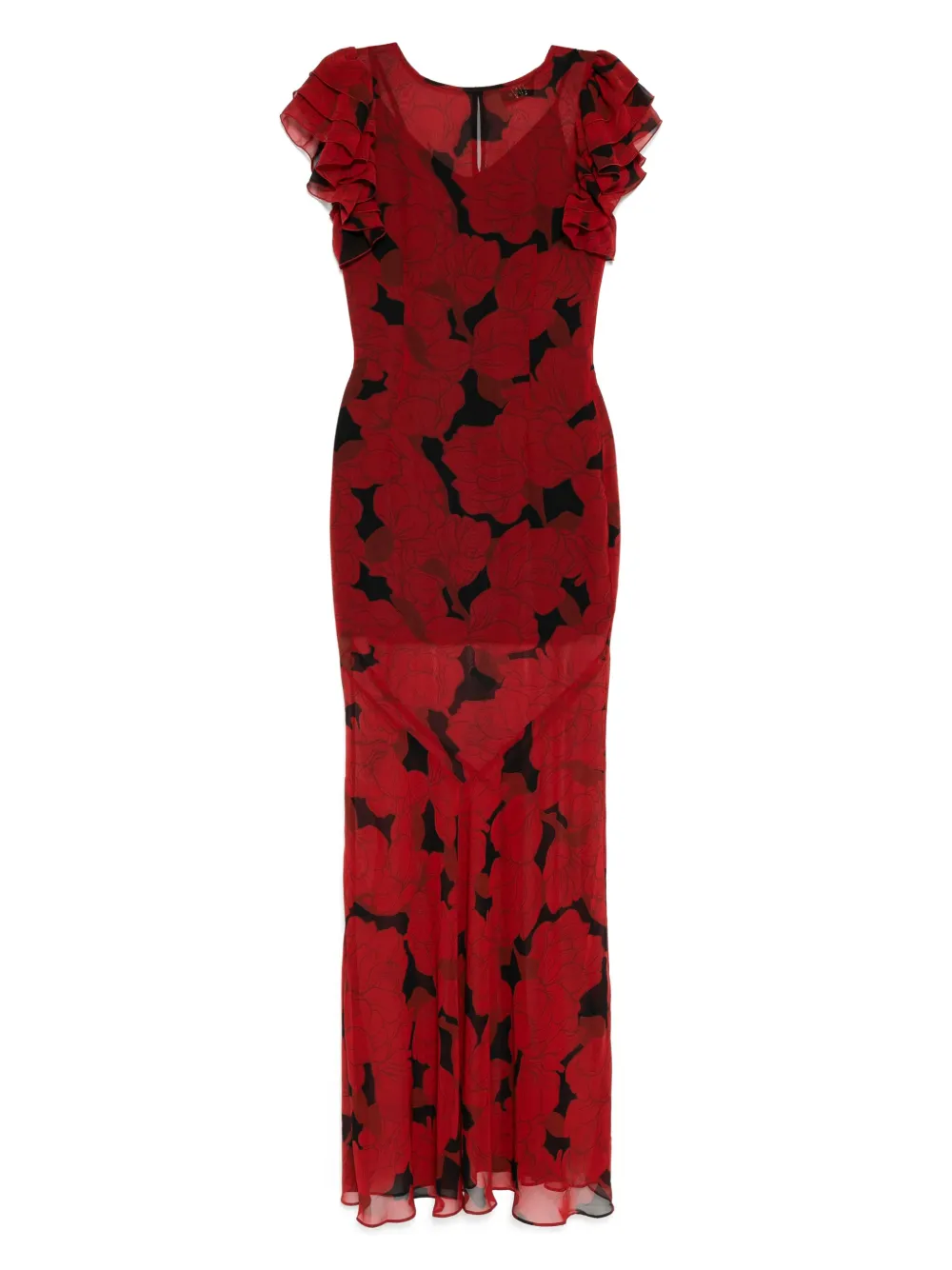 De La Vali Bougainvillea maxi dress | Red | Image 1