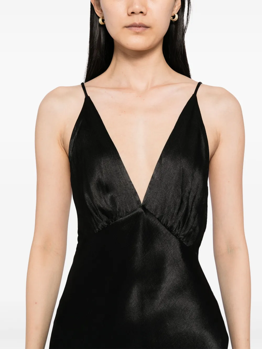 BEC + BRIDGE Moon Dance V maxi-jurk Zwart
