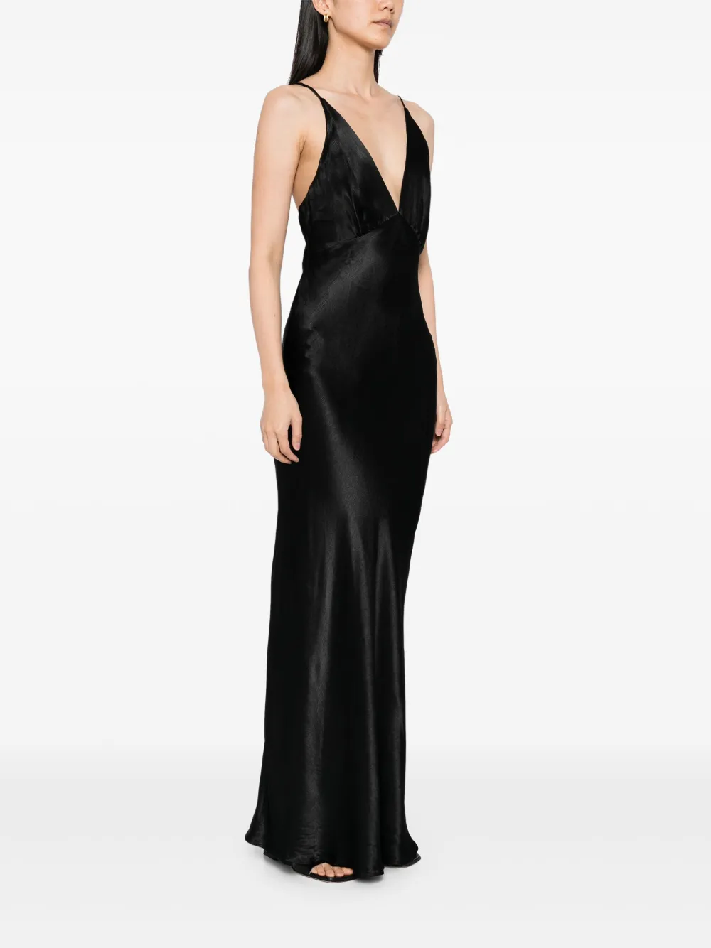 BEC + BRIDGE Moon Dance V maxi-jurk Zwart