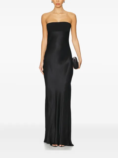 BEC + BRIDGE strapless backless maxi evening dress