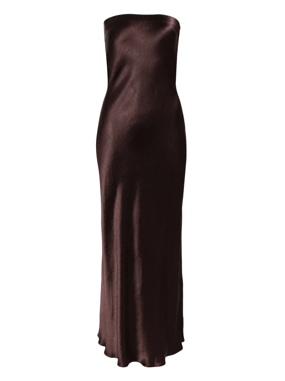 BEC + BRIDGE Moon Dance strapless jurk Bruin