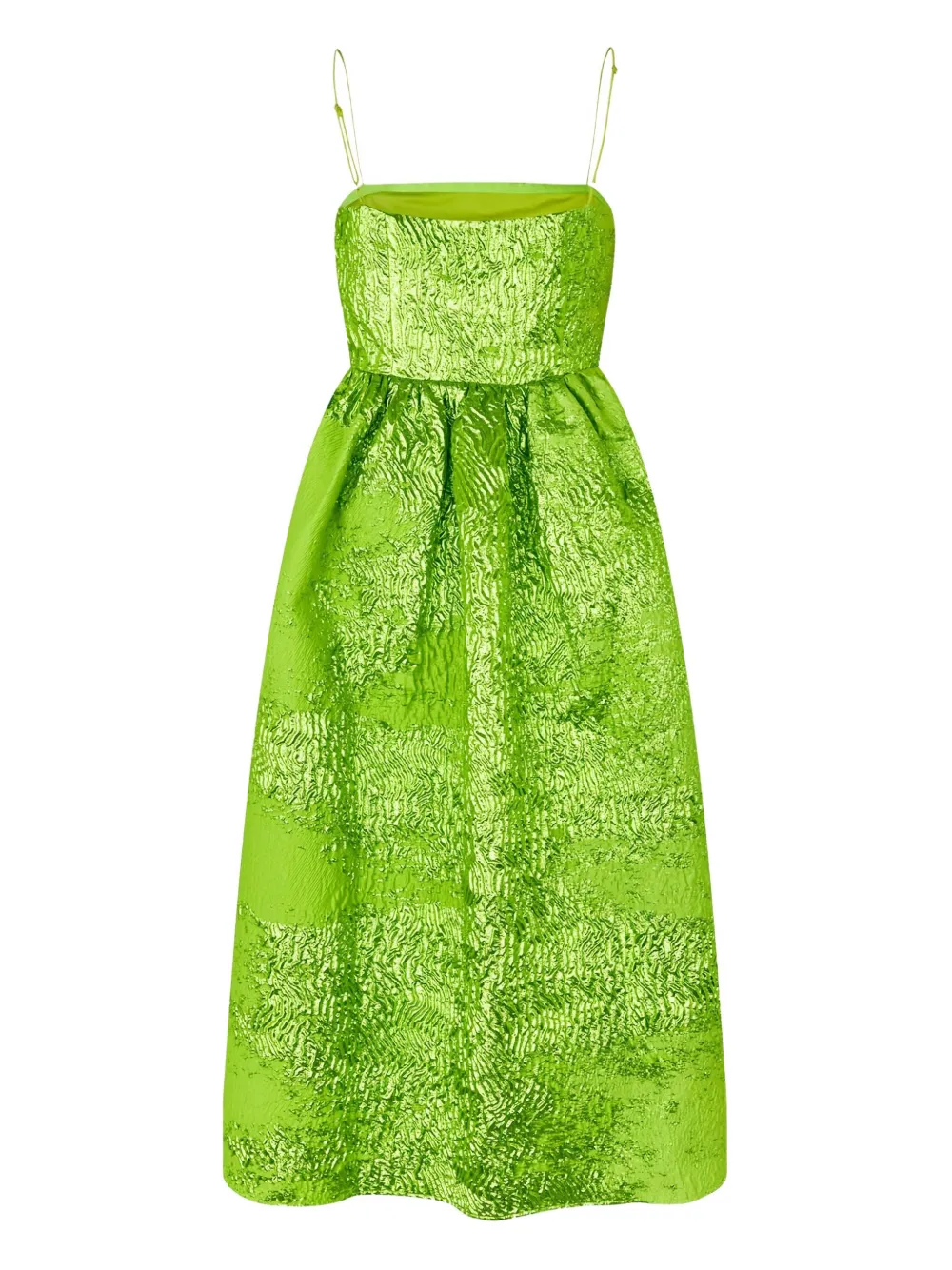 Stine Goya Abito con effetto jacquard - Verde