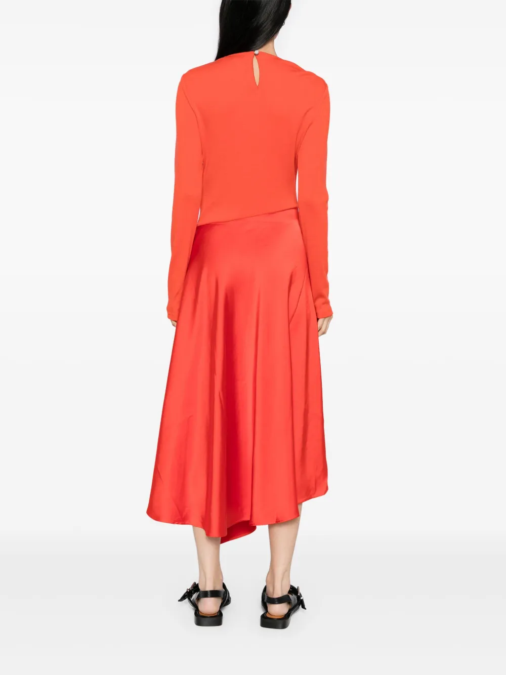 Stine Goya Jurk met vlakken Rood