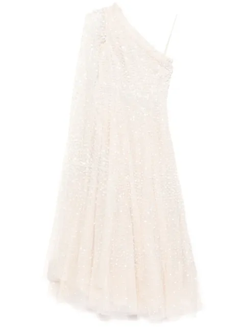 Needle & Thread one-shoulder dress
