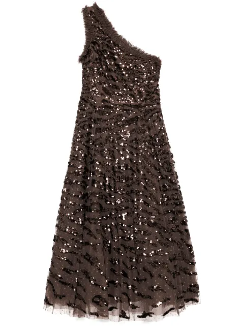 Needle & Thread one-shoulder dress