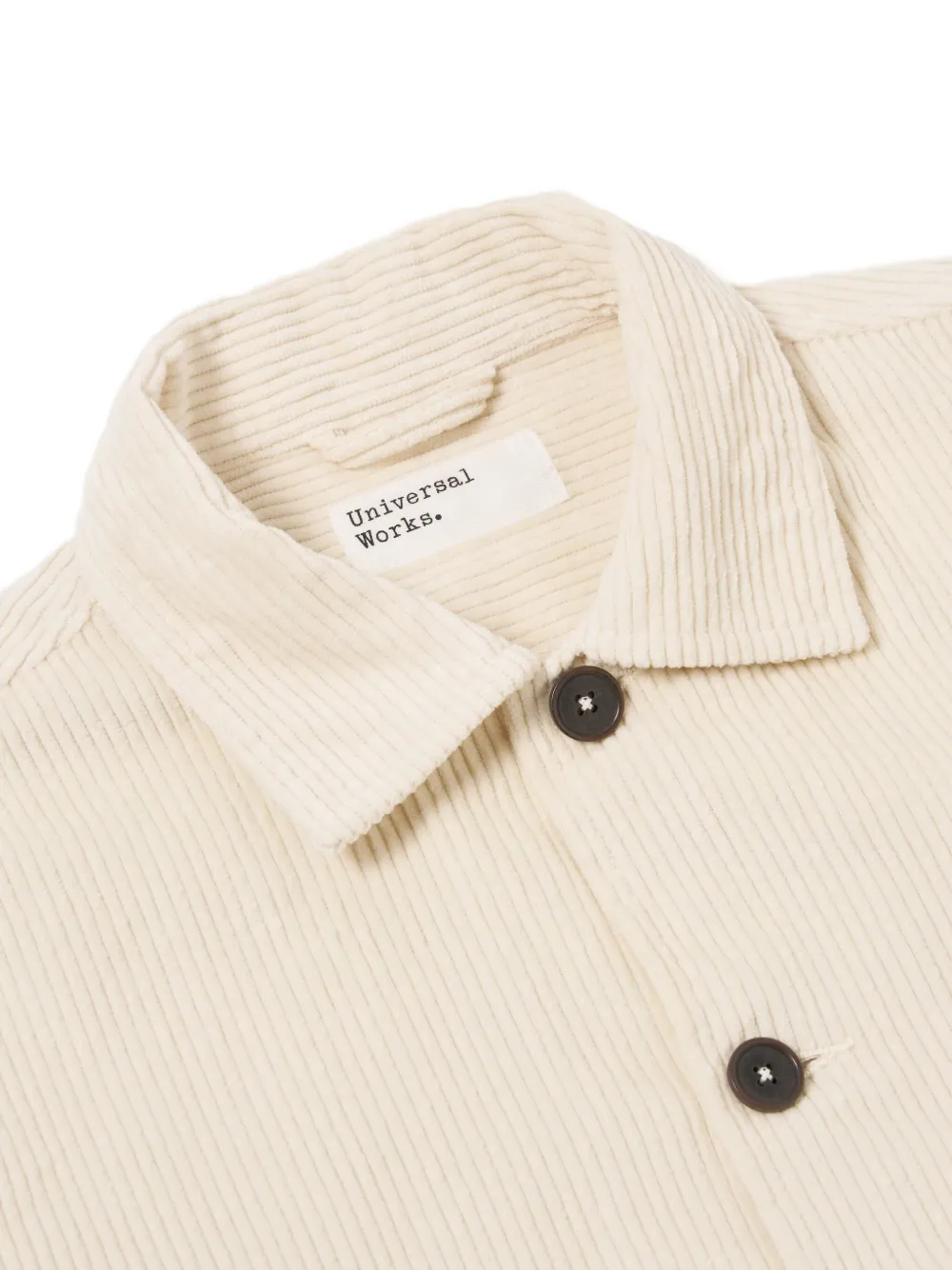 Universal Works Jack met ribfluwelen zak Beige