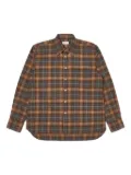 Universal Works check button-down shirt - Grey