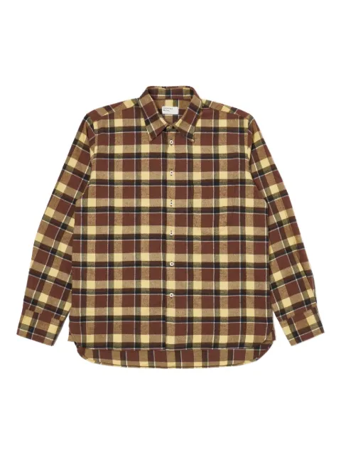 Universal Works check button-down shirt
