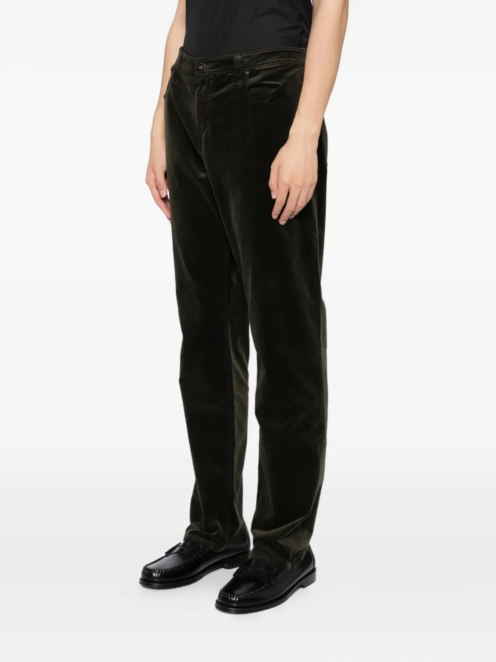 PAIGE Federal straight broek Groen