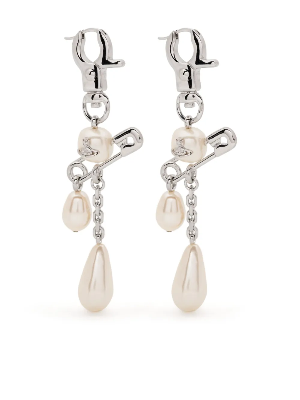 Vivienne Westwood Claude Long earrings | Silver | Image 1