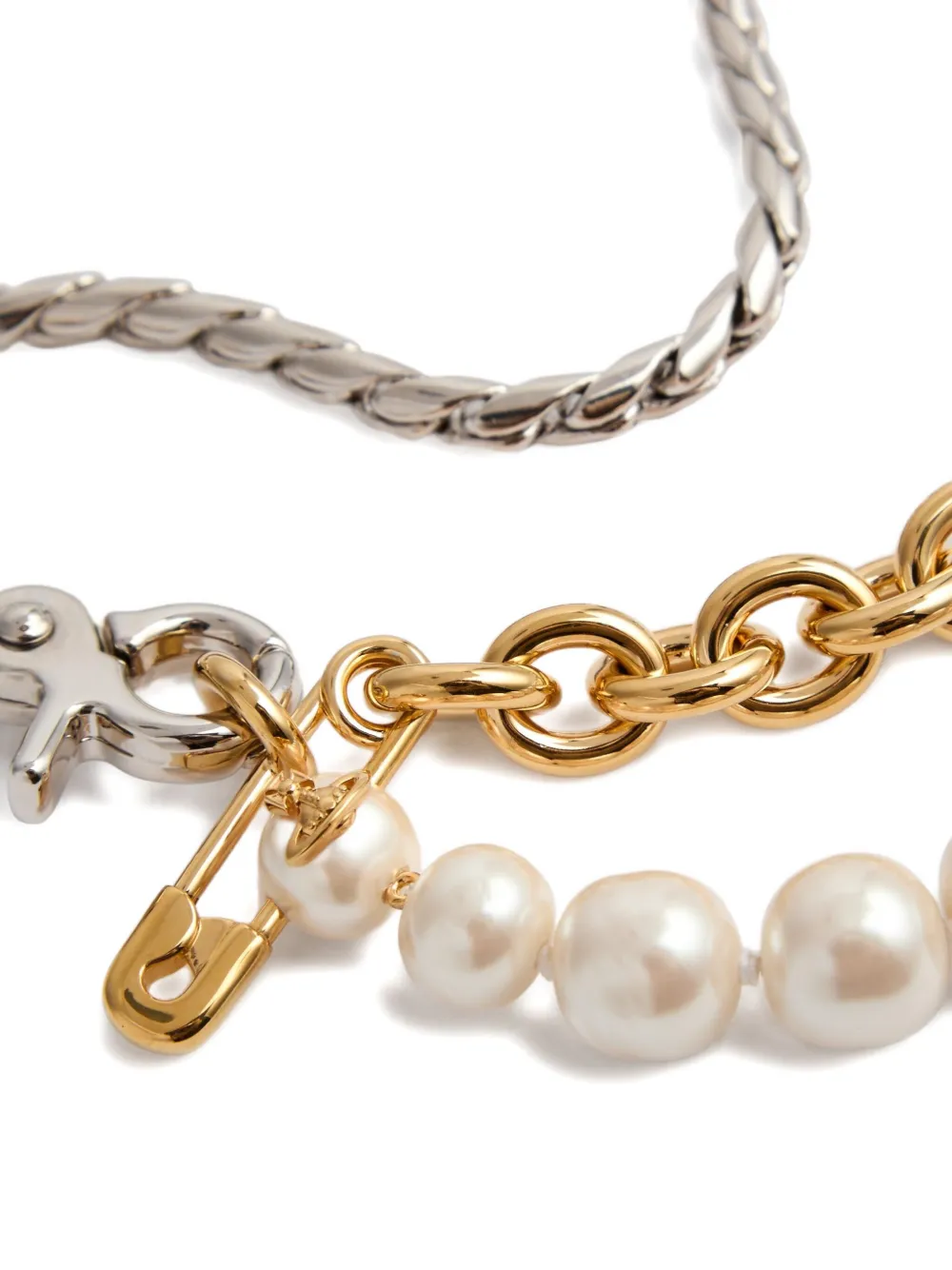 Vivienne Westwood Claude pearl-chain necklace - Goud