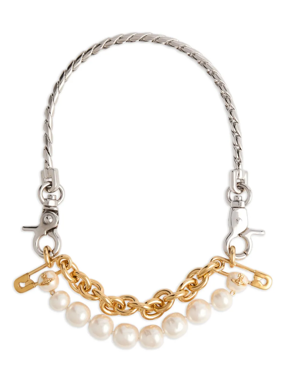 Vivienne Westwood Claude pearl-chain necklace | Gold | Image 1