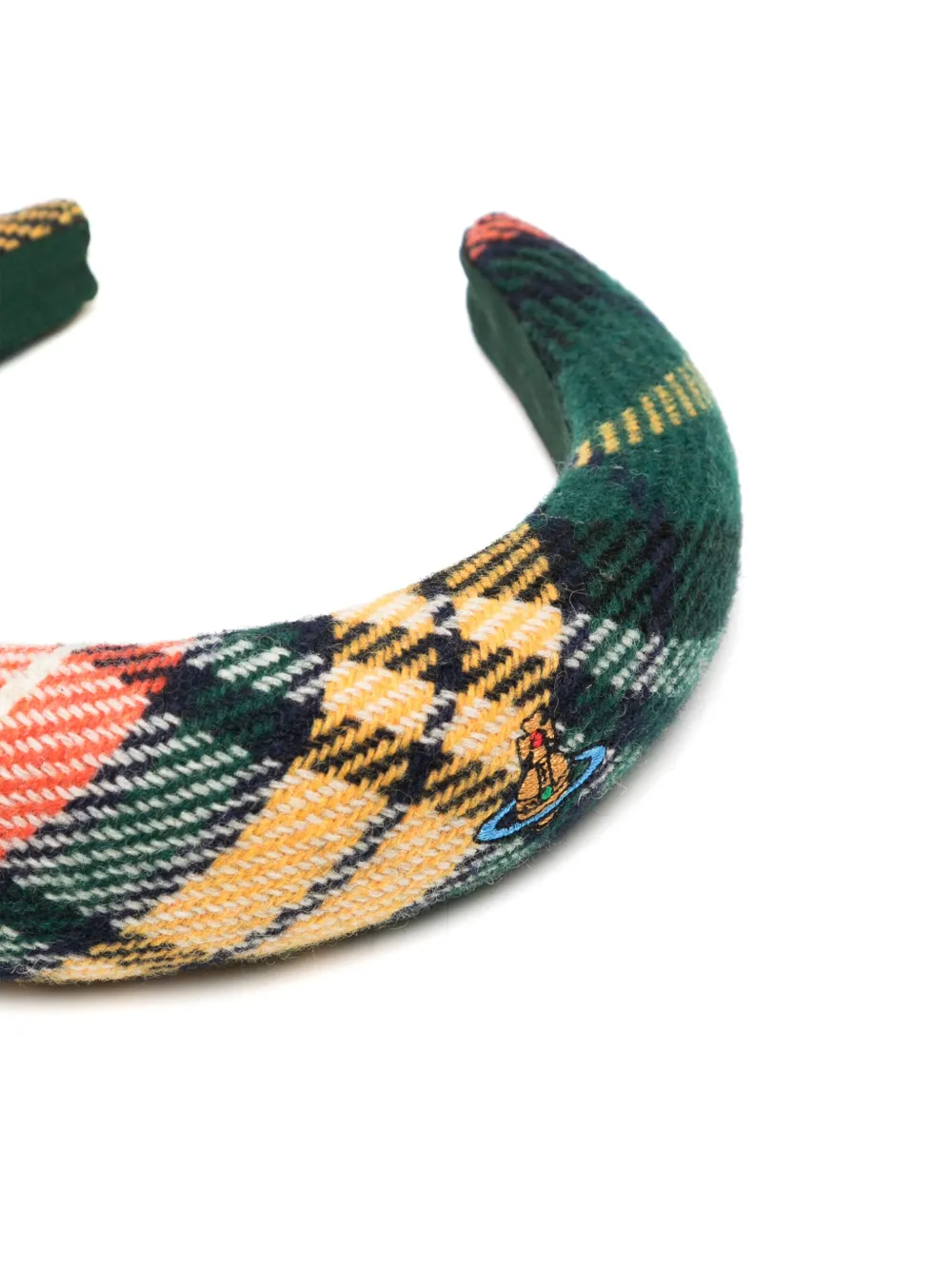 Vivienne Westwood Haarband met tartan ruit - Groen