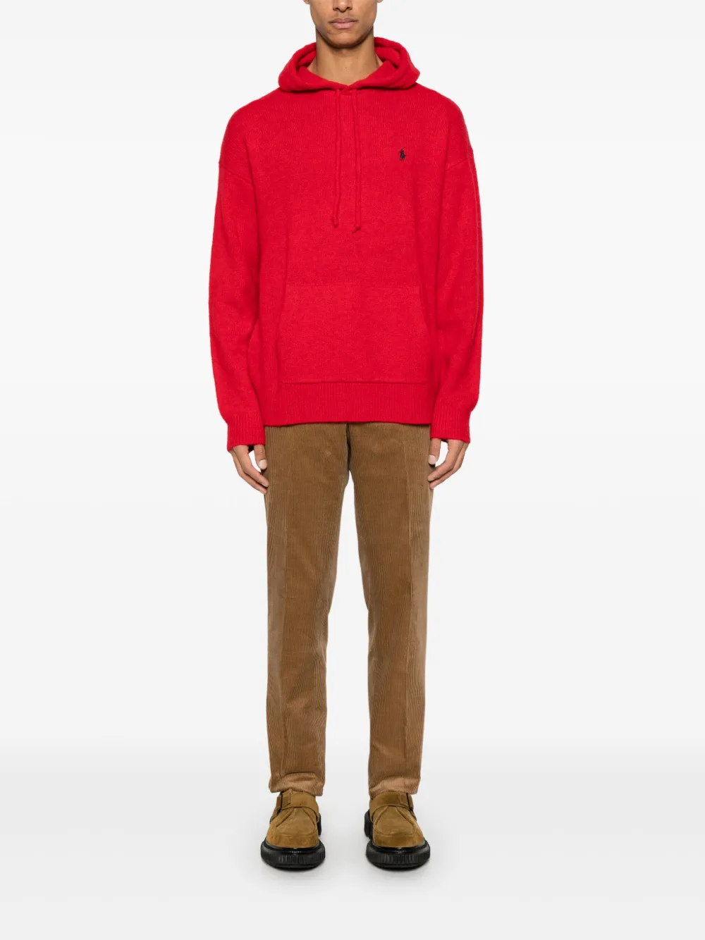Polo Ralph Lauren Hoodie met Polo Pony-borduurwerk Rood