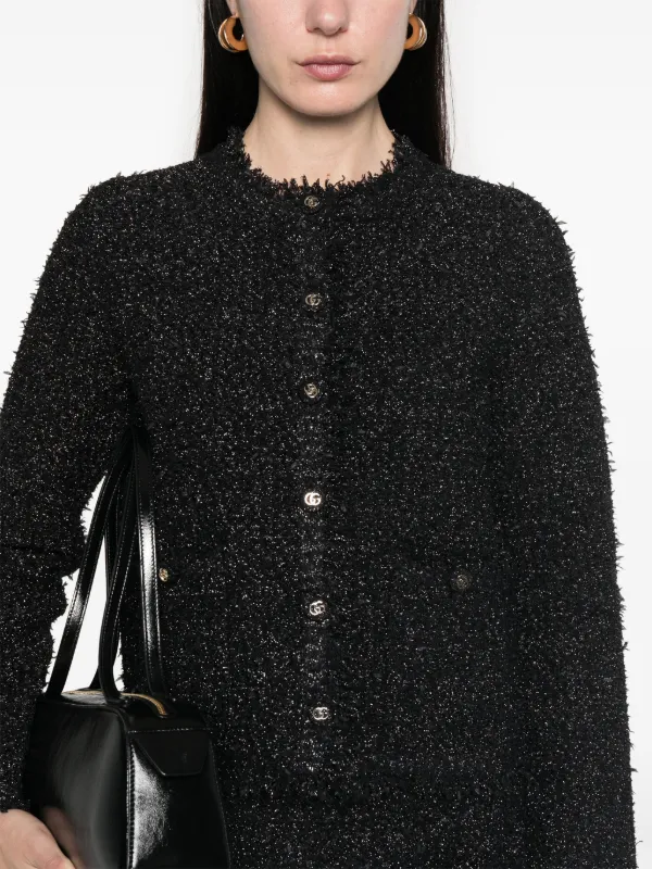 【関税込み】gucci Lame blazer Gucci Lamé Jacket | Black | FARFETCH