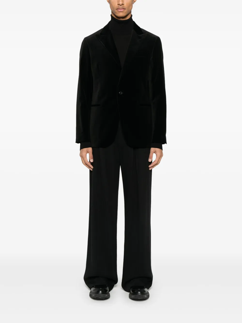 Polo Ralph Lauren Fluwelen blazer Zwart