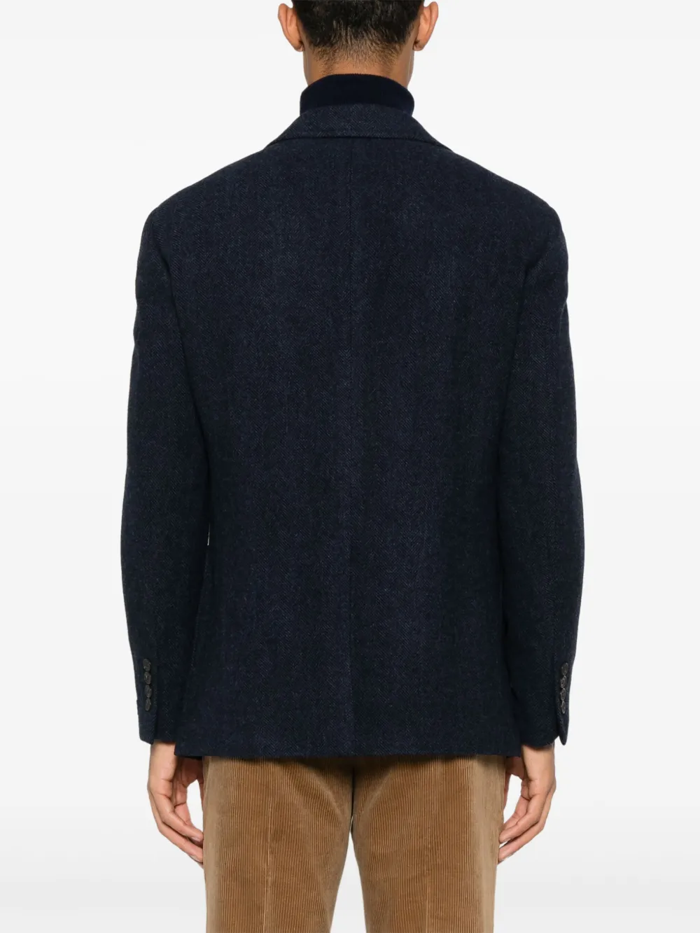 Polo Ralph Lauren Blazer met visgraatpatroonn Blauw