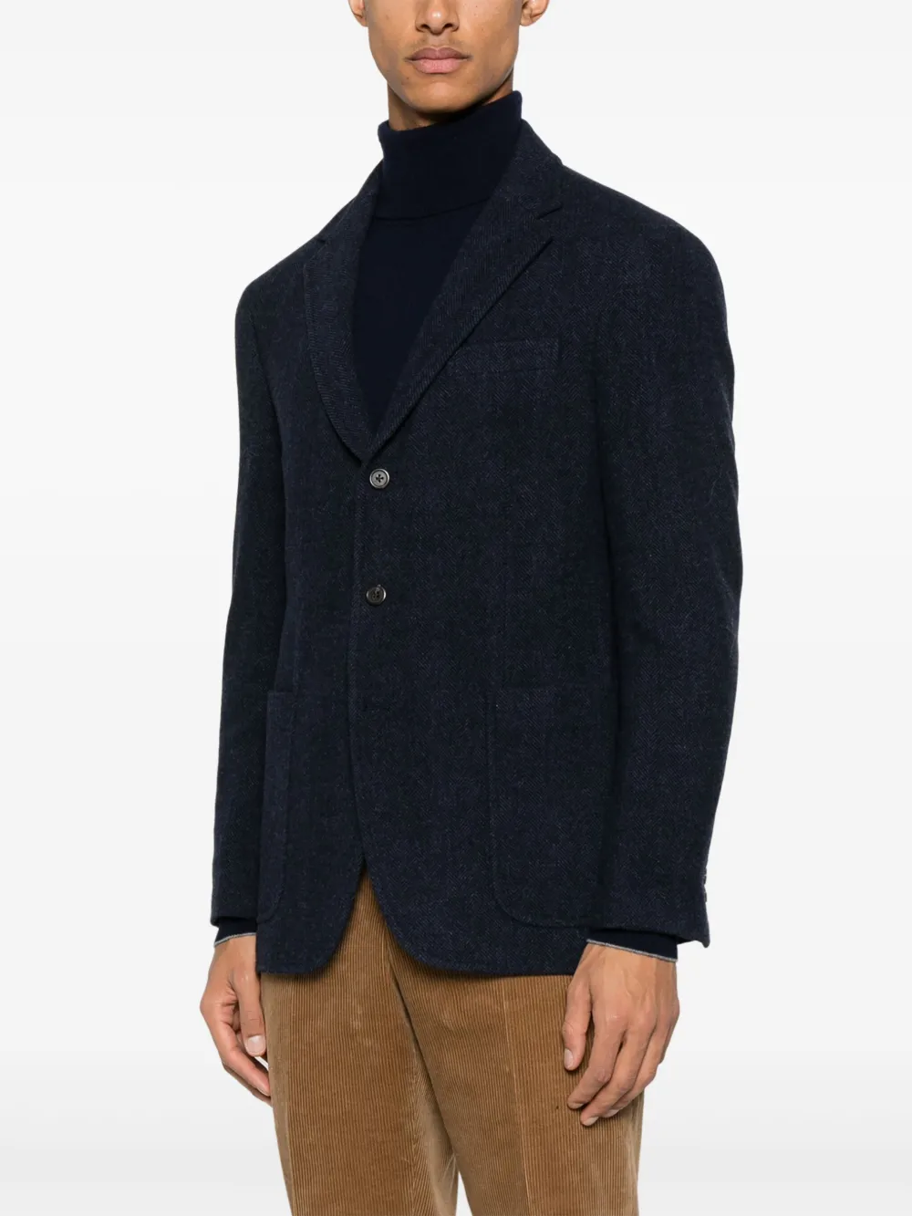 Polo Ralph Lauren Blazer met visgraatpatroonn Blauw