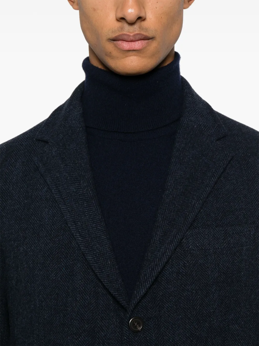 Polo Ralph Lauren Blazer met visgraatpatroonn Blauw