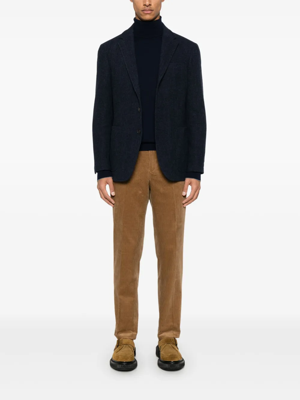 Polo Ralph Lauren Blazer met visgraatpatroonn Blauw