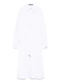 Karl Lagerfeld poplin midi dress - White