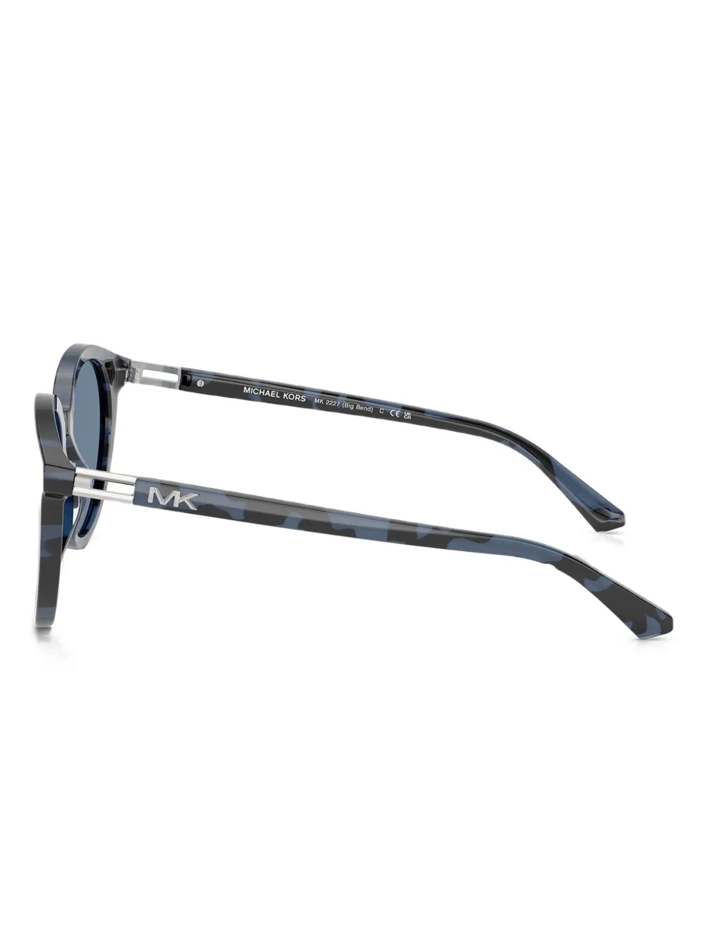 Michael Kors Zonnebril met rond montuur Blauw