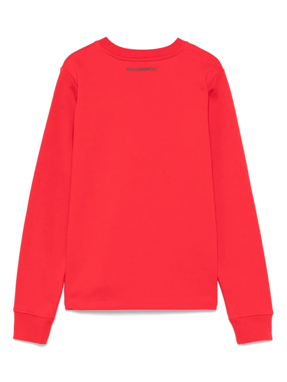 Karl Lagerfeld Sweatshirt Mit Logo-stickerei In Rot
