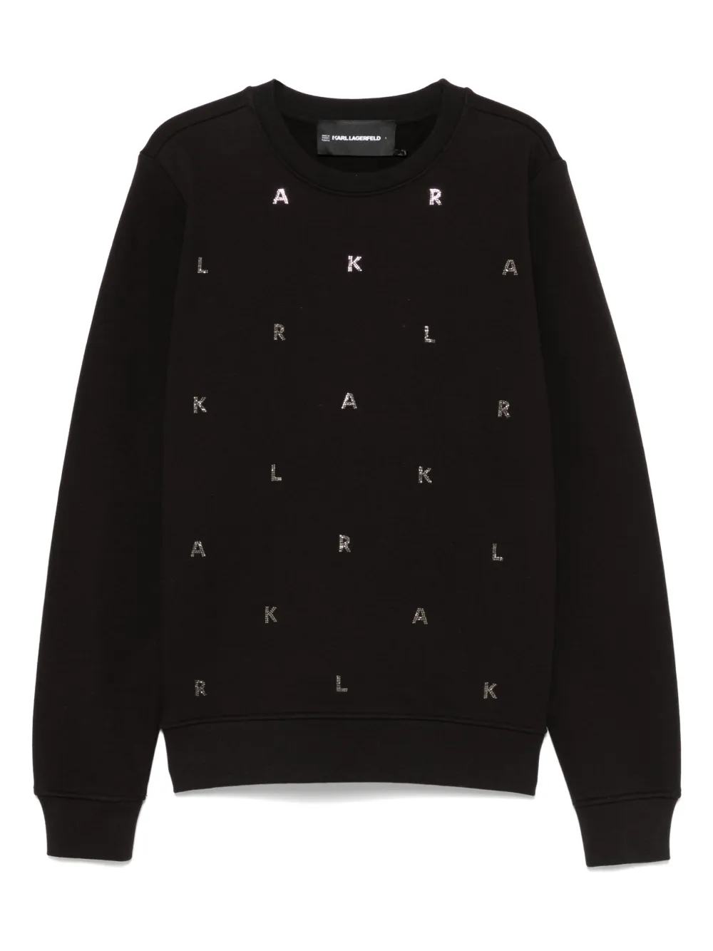 Karl Lagerfeld Sweater verfraaid met logo Zwart