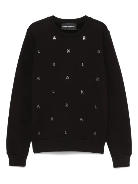 Karl Lagerfeld sudadera con logo y detalles