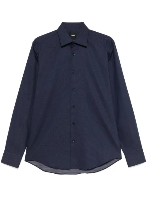 BOSS micro-patterned shirt