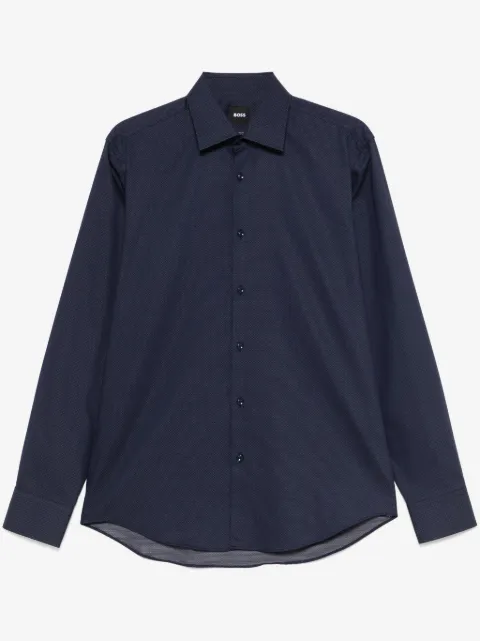 BOSS micro-patterned shirt