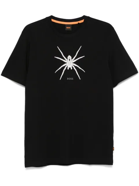 BOSS seasonal-print cotton T-shirt