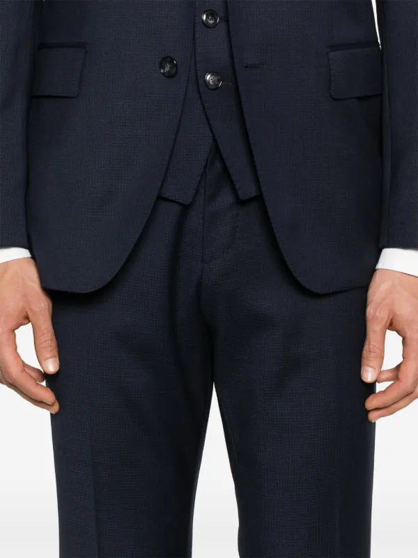 BOSS スーツ　スリーピース BOSS - スリムフィット スリーピーススーツ パターン ストレッチ