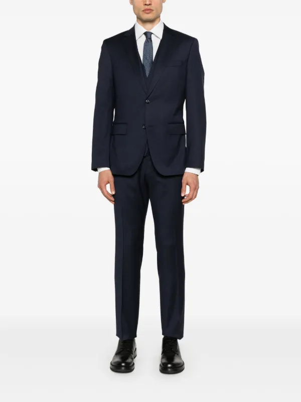 BOSS スーツ　スリーピース BOSS - スリムフィット スリーピーススーツ パターン ストレッチ