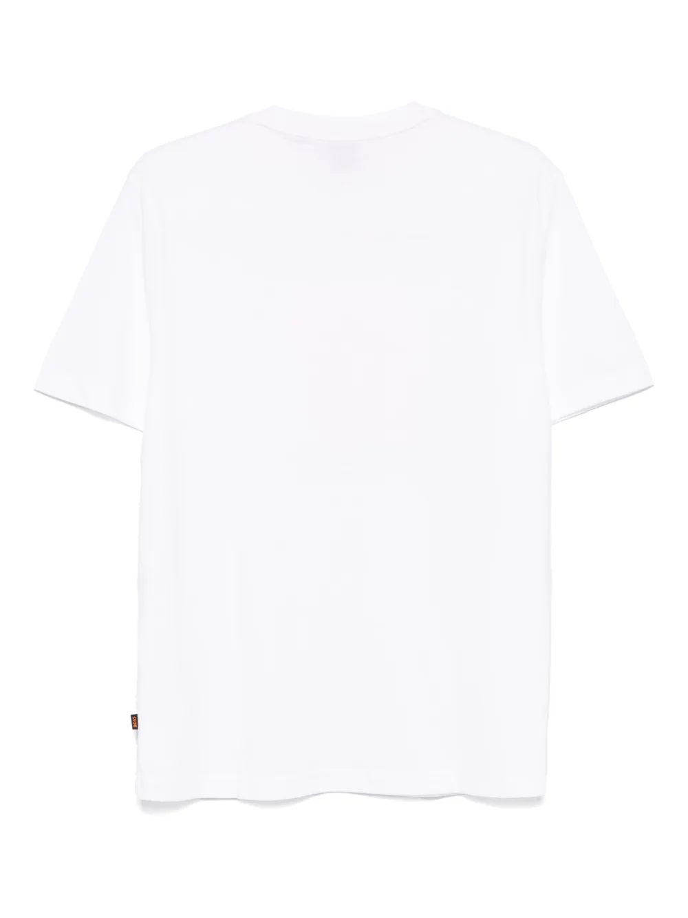 BOSS Katoenen T-shirt met roadtrip-print - Wit