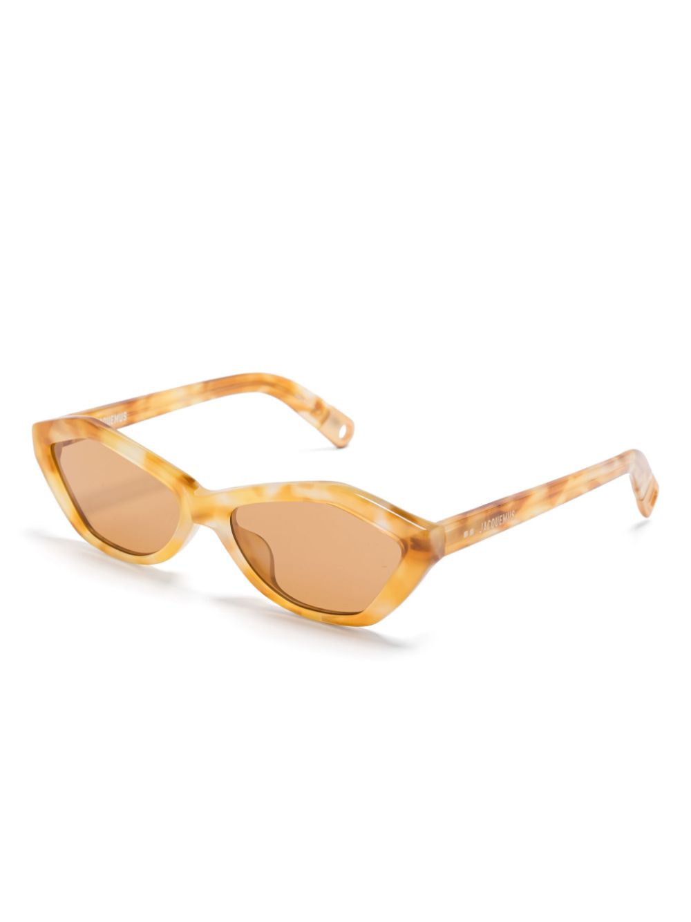 Linda Farrow x Jacquemus cat-eye sunglasses - Beige