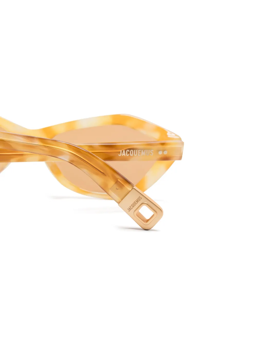 Linda Farrow x Jacquemus cat-eye zonnebril Beige