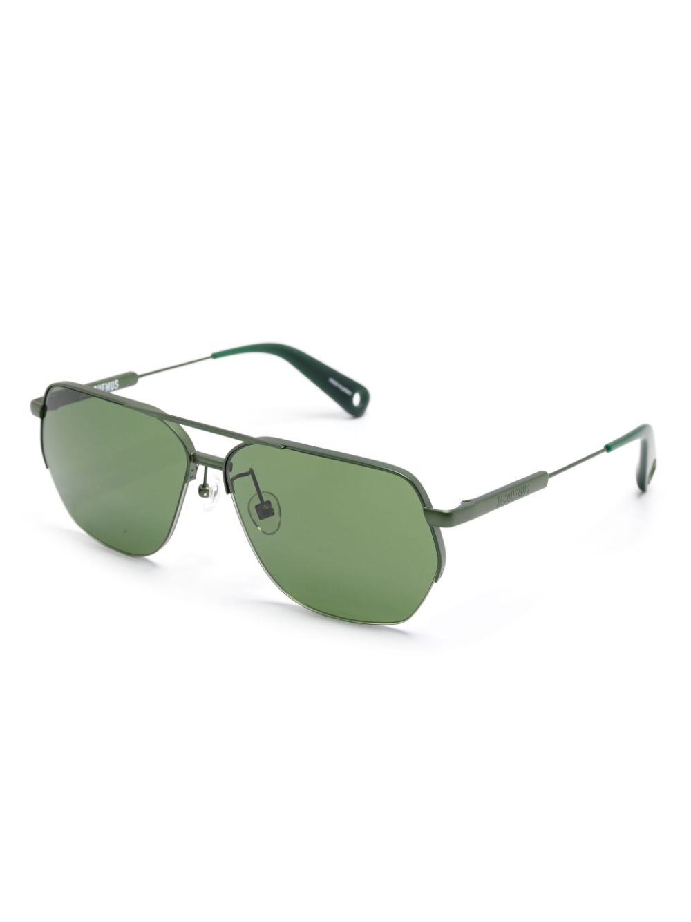 Linda Farrow x Jacquemus pilot-frame sunglasses - Groen