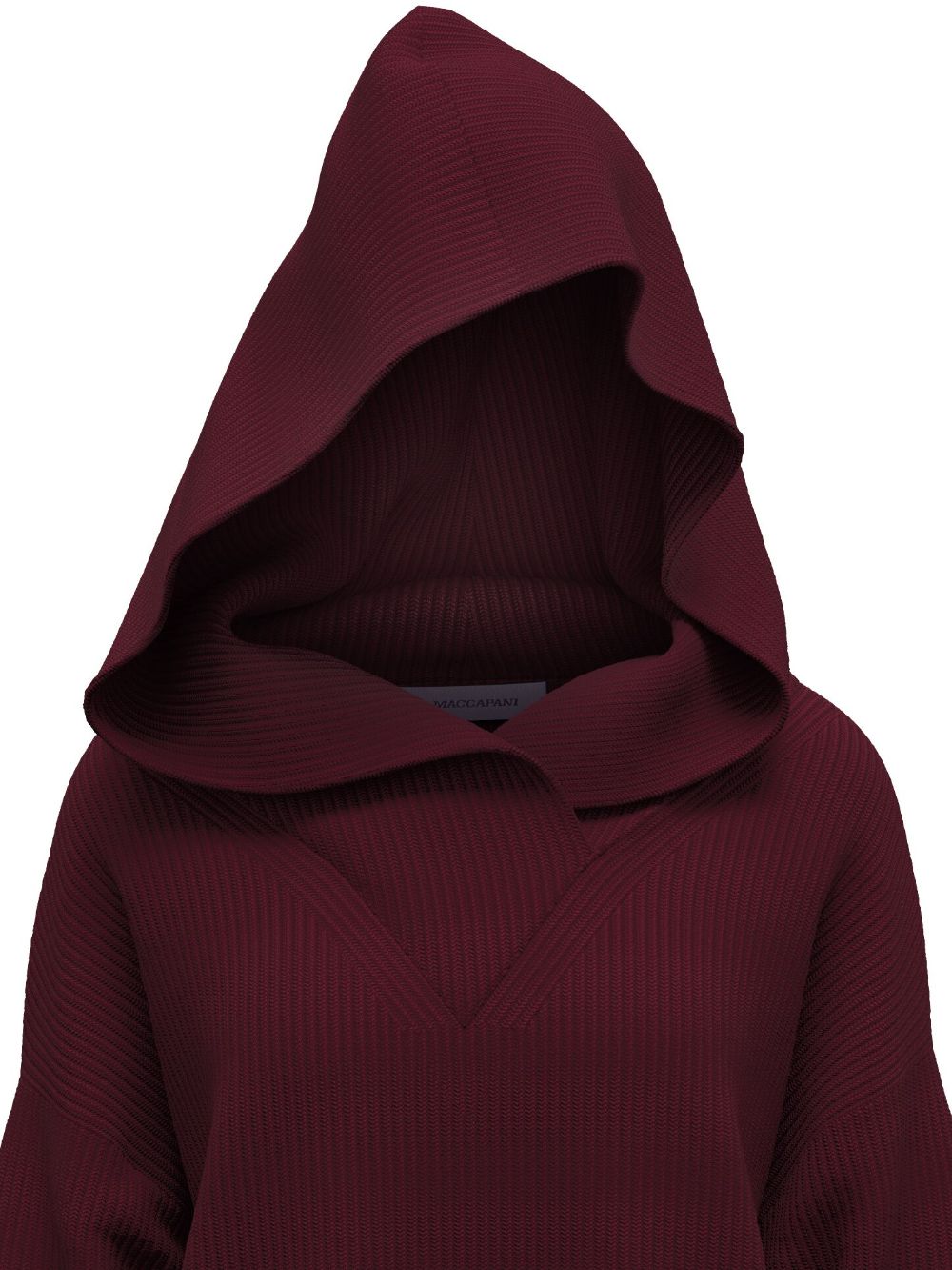 Margherita MACCAPANI knitted hoodie - Rood