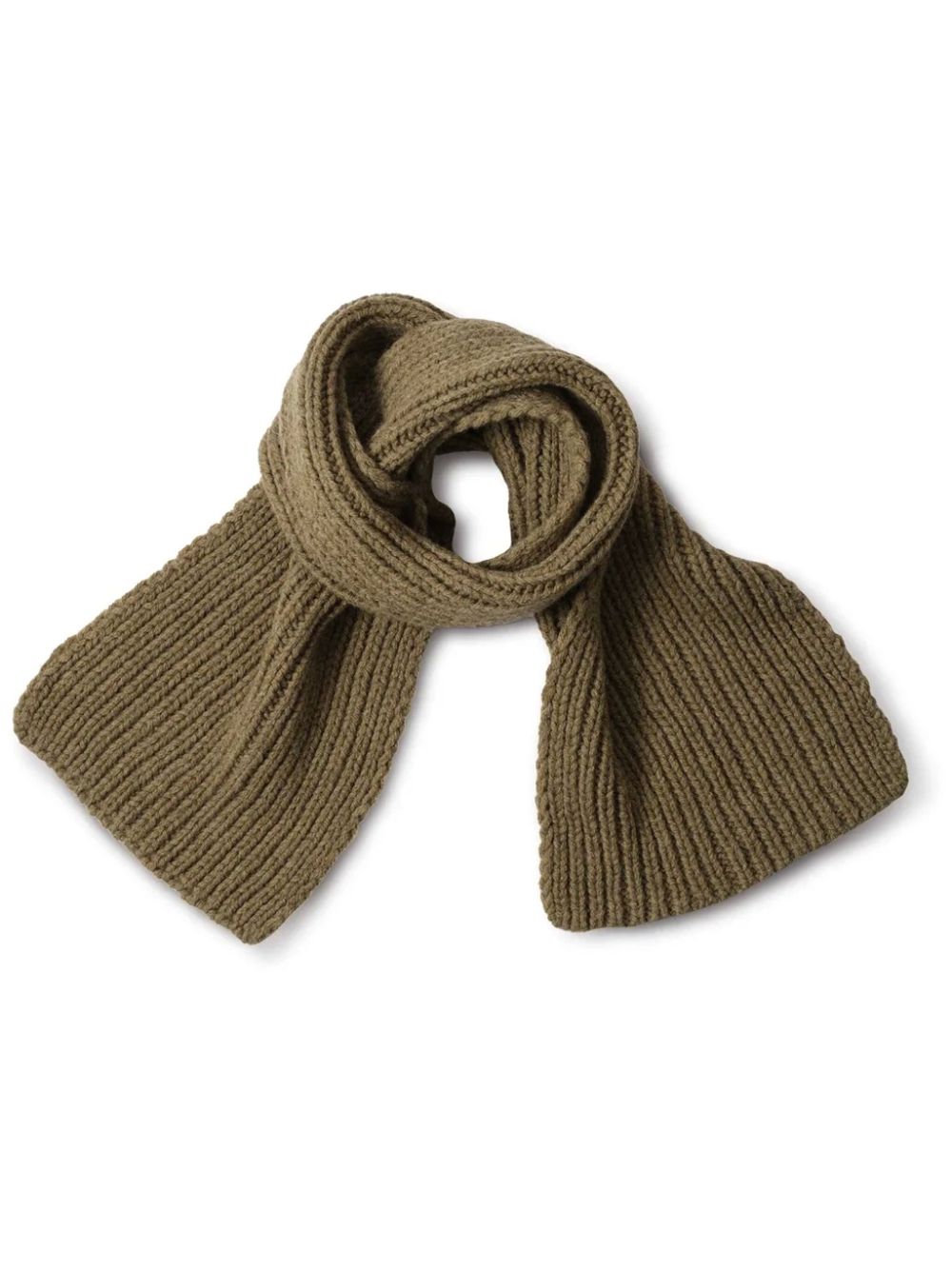 ribbed wool scarf